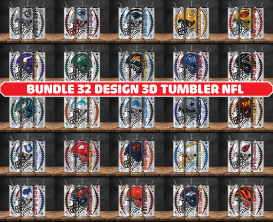Bundle NFL  Logo Tumbler Wrap, Bundle Sport Tumbler 58