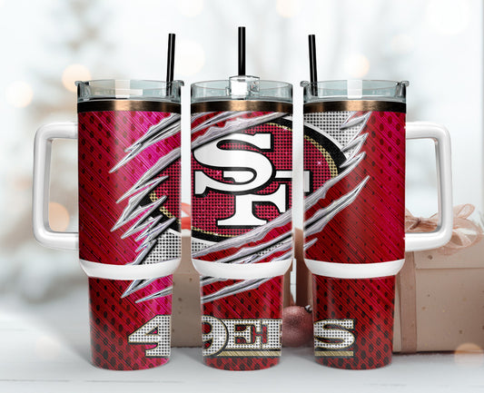 San Francisco 49ers Tumbler 40oz Png, 40oz Tumler Png 58