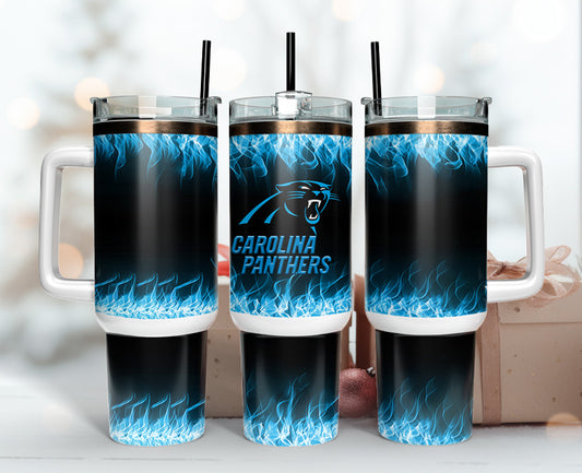 Carolina Panthers  40oz Tumbler,NFL Tumbler Wrap , 40oz Tumbler Sublimation Png , 40oz Tumbler Wrap 05