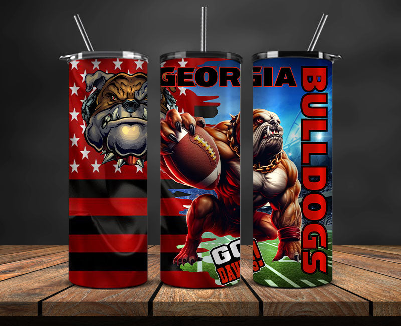 Georgia Tumbler Wrap, NCAA University College Tumbler Wraps DS-05