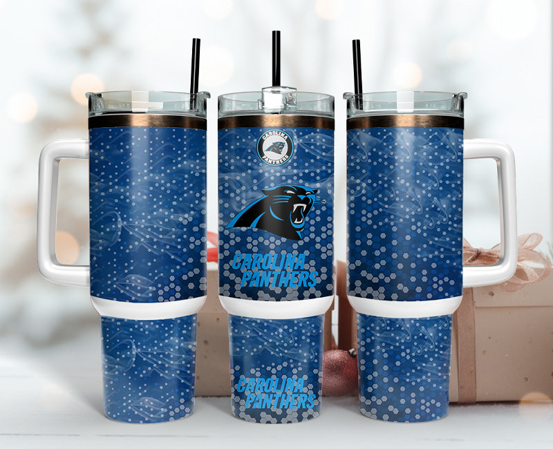 Carolina Panthers Tumbler 40oz Png, 40oz Tumler Png 05