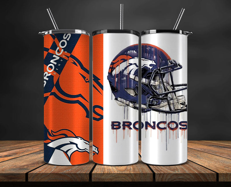 Denver Broncos Tumbler Wrap, NFL Logo Tumbler Png, NFL Design Png-05