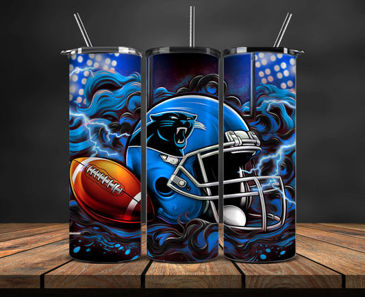 Carolina Panthers Tumbler Wraps,NFL Tumbler Wrap By AI, AI Tumbler Design 5