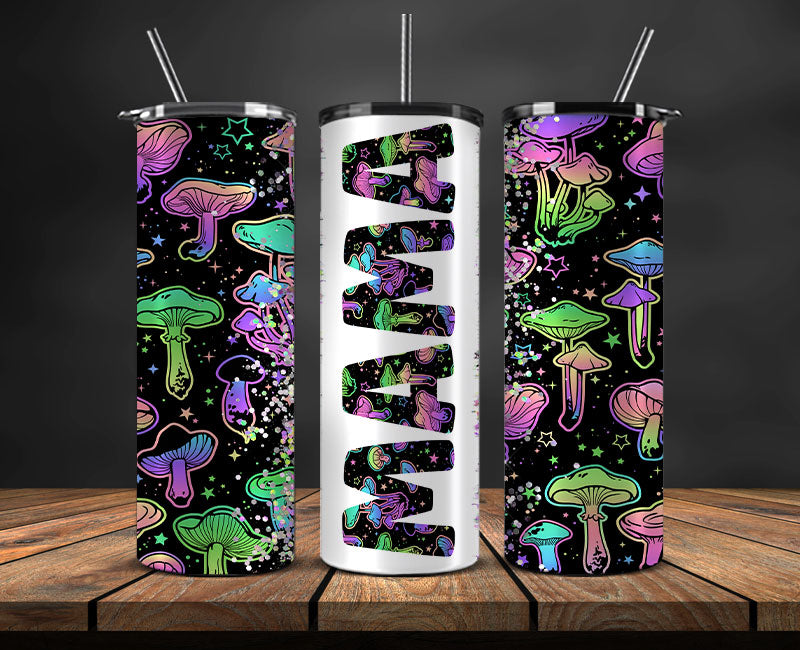 Mushrooms Tumbler Wrap,Mushroom Tumbler Png , Mushrooms 06