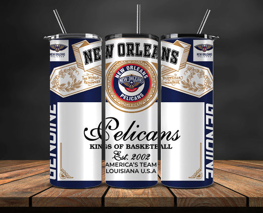 New Orleans Pelicans Tumbler Wrap, Basketball Design,NBA Teams,NBA Sports,Nba Tumbler Wrap,NBA DS-60