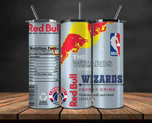 Washingto n Wizards Tumbler Wraps, NBA Red Bull Tumbler Wrap 61
