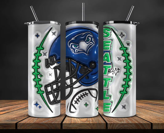 Seattle Seahawks Inflated Puffy Tumbler Wraps , Nfl Tumbler Png 61