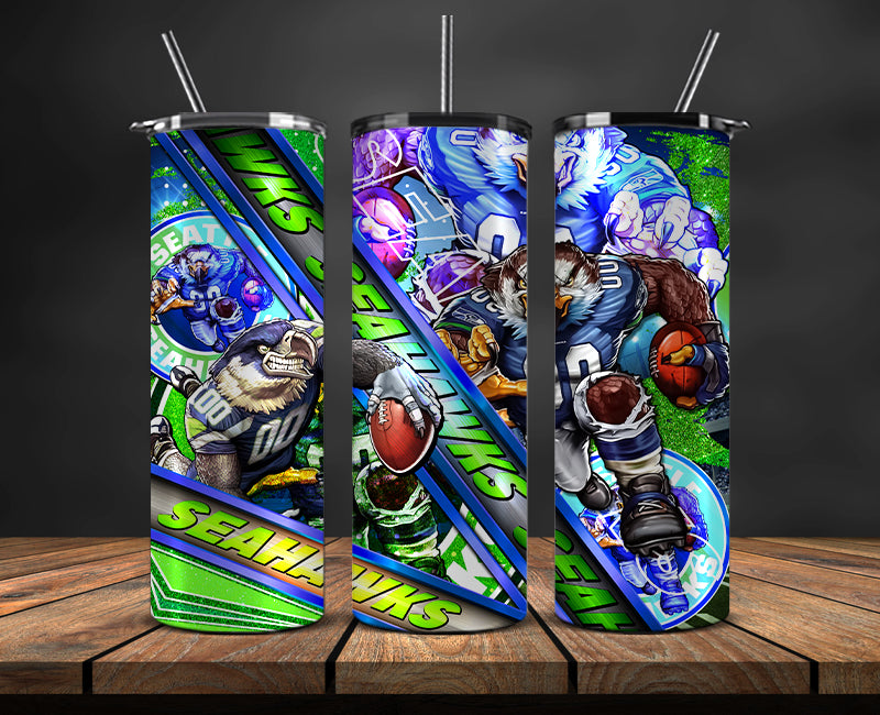 Seattle Seahawks Tumbler, Seahawks Logo, Mascot Football Png 61