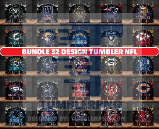 Bundle Logo Team NFL Tumbler Wrap, Bundle Sport Tumbler 61