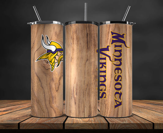 Minnesota Vikings Tumbler Wrap, NFL Logo Tumbler Png, NFL Design Png-63