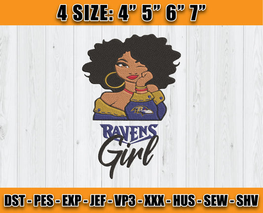 Ravens Embroidery, Betty Boop Embroidery, NFL Machine Embroidery Digital 63