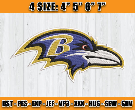 Ravens Embroidery, NFL Ravens Embroidery, NFL Machine Embroidery Digital 67