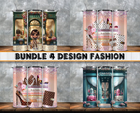 Bundle Logo Fashion Luxury Tumbler Wrap, Full Tumbler Wrap, Tumblers Designs Skinny Straight & Tapered Png 67