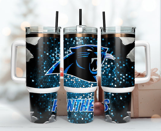 Carolina Panthers Tumbler 40oz Png, 40oz Tumler Png 67