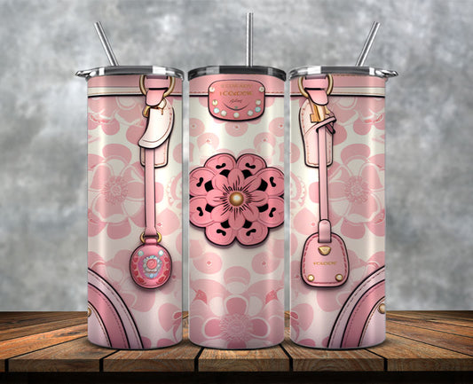 Fashion Tumbler Wraps, Luxury Skinny Tumbler,Louis Vuitton Tumbler Png, Pattern Logo Fashion Tumbler Wraps 68