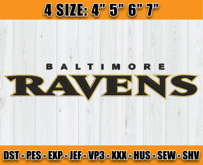 Ravens Embroidery, NFL Ravens Embroidery, NFL Machine Embroidery Digital 68