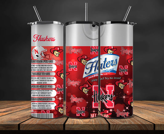 Huskers Haters BeGone Tumbler Wrap, College Haters BeGone Tumbler Png 69