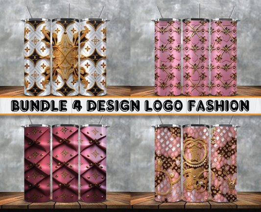 Bundle Logo Fashion Luxury Tumbler Wrap, Full Tumbler Wrap, Tumblers Designs Skinny Straight & Tapered Png 69
