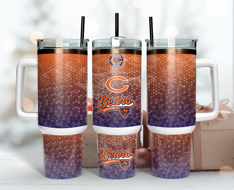 Chicago Bears Tumbler 40oz Png, 40oz Tumler Png 06