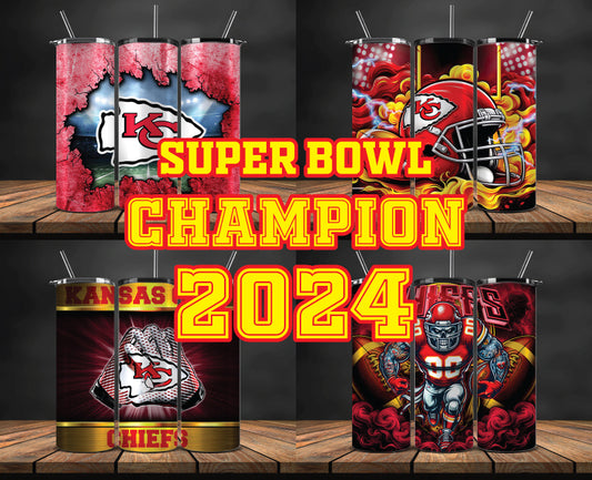 Kansas City Chiefs Super Bowl Tumbler Png, Super Bowl 2024 Tumbler Wrap 18