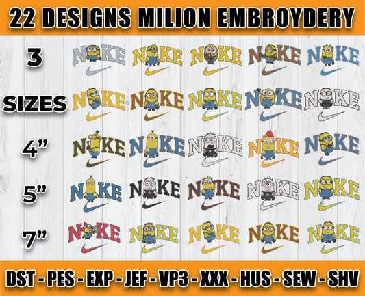 22 Designs Milion Embroidery, Bundle Cartoon Embroidery 06
