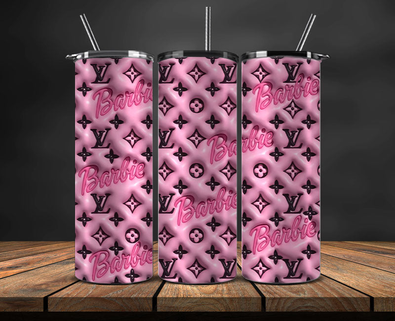 Logo LV 3d Inflatable, Fashion Patterns, Logo Fashion Tumbler 06