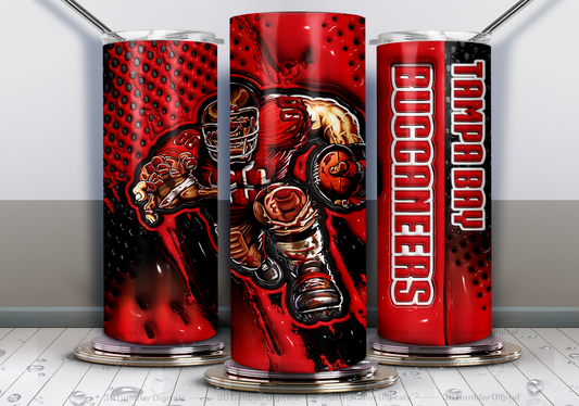 Tampa Bay Buccaneerss Tumbler Wrap , 3D Nfl Tumbler Wrap, Nfl Mascot Tumbler  07