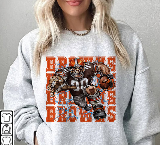 Cleveland Browns Football Sweatshirt png ,  T-Shirt Png, NFL T-Shirt Design 70