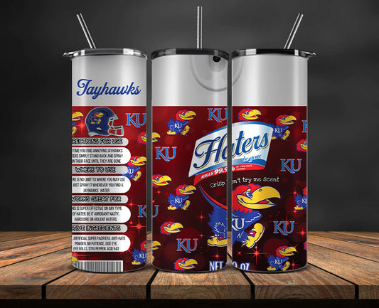 Kansas Jayhawks Haters BeGone Tumbler Wrap, College Haters BeGone Tumbler Png 70