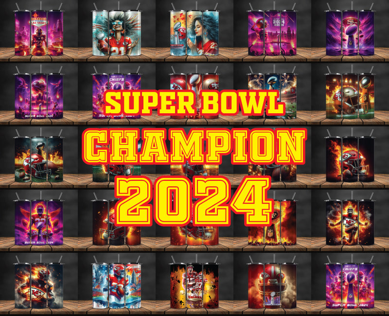 Bundle 24 Design Kansas City Chiefs Vs San Francisco 49ers Super Bowl Tumbler Png, Super Bowl 2024 Tumbler Wrap, 32 Team Sport 71