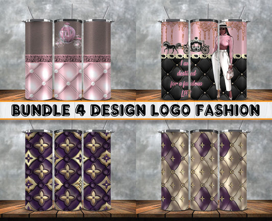 Bundle Logo Fashion Luxury Tumbler Wrap, Full Tumbler Wrap, Tumblers Designs Skinny Straight & Tapered Png 71