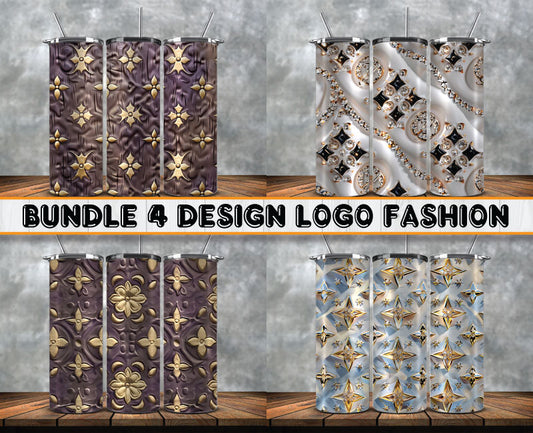 Bundle Logo Fashion Luxury Tumbler Wrap, Full Tumbler Wrap, Tumblers Designs Skinny Straight & Tapered Png 72