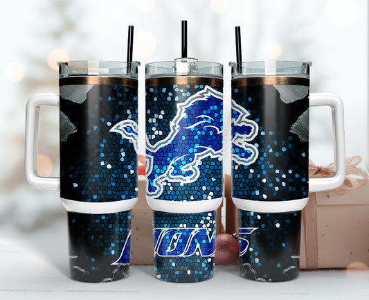 Detroit Lions Tumbler 40oz Png, 40oz Tumler Png 73