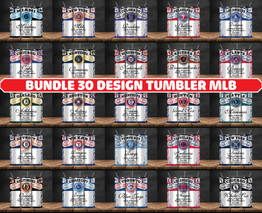 Bundle MLB  Logo Tumbler Wrap, Bundle Sport Tumbler 73