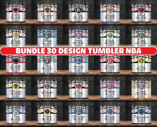 Bundle NBA  Logo Tumbler Wrap, Bundle Sport Tumbler 74