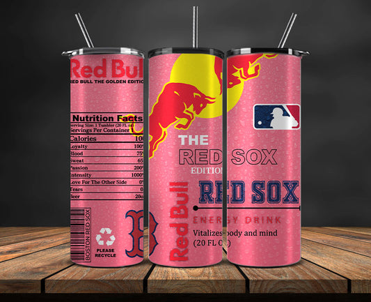Boston Red Sox Tumbler Wraps, MLB Red Bull Tumbler Wrap 74