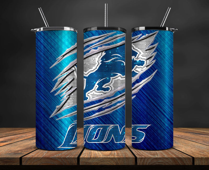 Detroit Lions Tumbler Wraps ,Detroit Logo, Nfl Tumbler Png 75