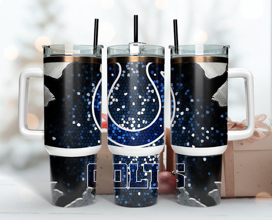Indianapolis Colts Tumbler 40oz Png, 40oz Tumler Png 76
