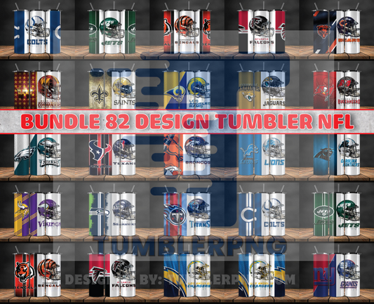 Bundle Logo Team NFL Tumbler Wrap, NFL Design Png,Bundle Sport Tumbler 77
