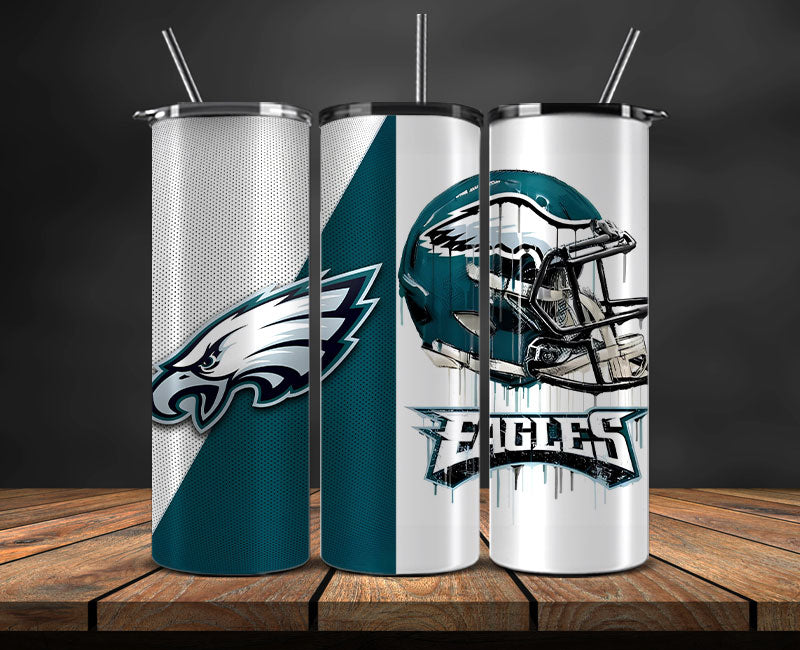 Philadelphia Eagles Tumbler Wrap, NFL Logo Tumbler Png, NFL Design Png-07