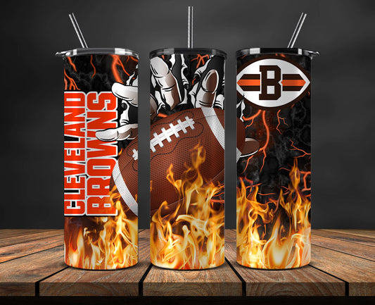 Cleveland Browns  Tumbler Wrap, Fire Hand Tumbler Wrap DS 07