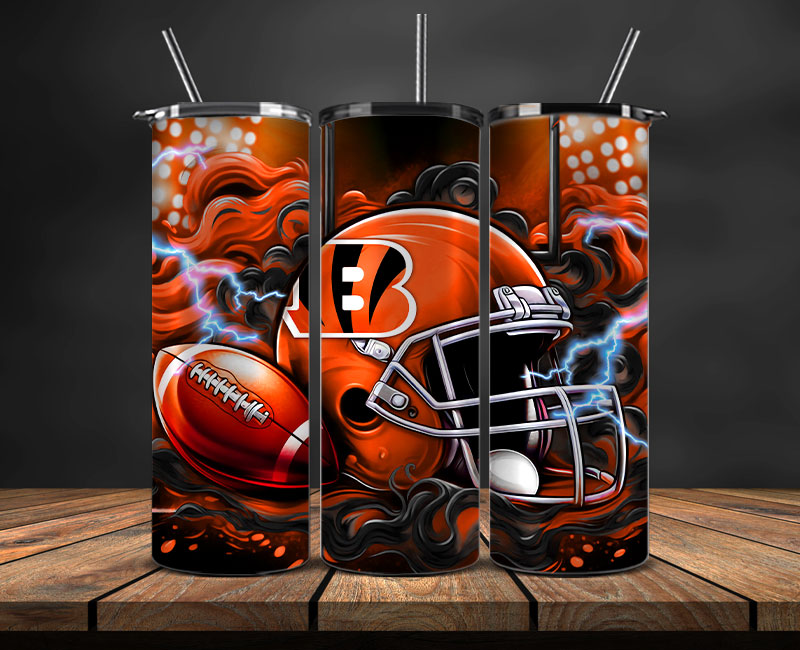 Cincinnati Bengals Tumbler Wraps,NFL Tumbler Wrap By AI, AI Tumbler Design 7