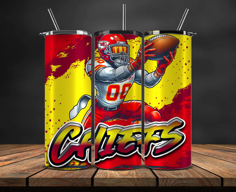 Kansas City Chiefs Tumbler Wrap, NFL Tumbler Wrap By AI, AI Tumbler Wr ...
