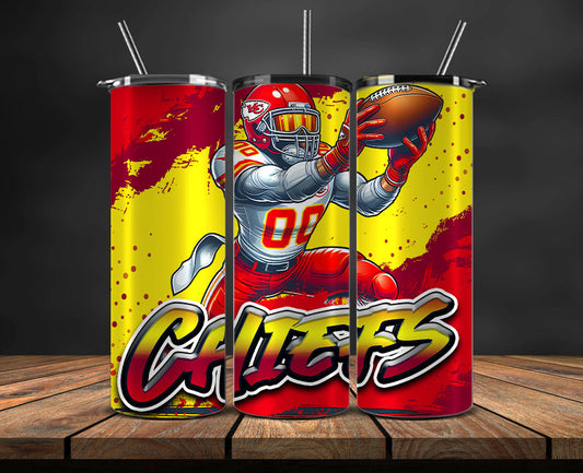 Kansas City Chiefs Tumbler Wrap, NFL Tumbler Wrap By AI, AI Tumbler Wrap 80