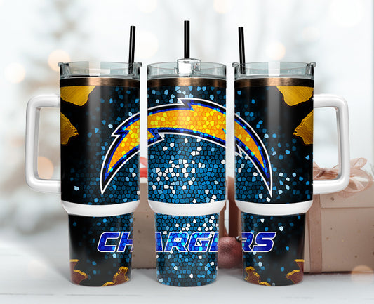 Los Angeles Chargers Tumbler 40oz Png, 40oz Tumler Png 80