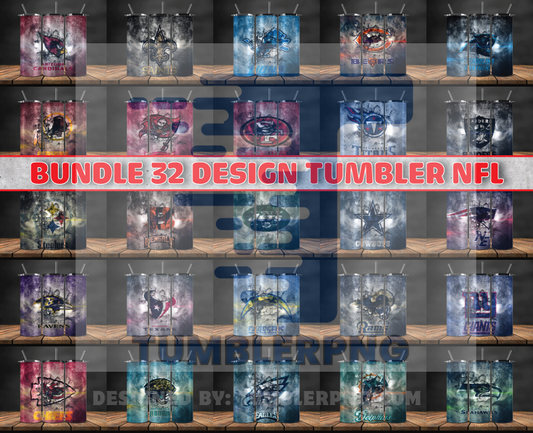 Bundle Logo Team NFL Tumbler Wrap, Bundle Sport Tumbler 81