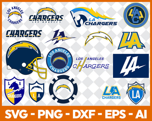 Los Angeles Chargers Svg ,Football Team Svg 81