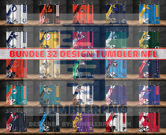 Bundle Logo Team NFL Tumbler Wrap, Bundle Sport Tumbler 82