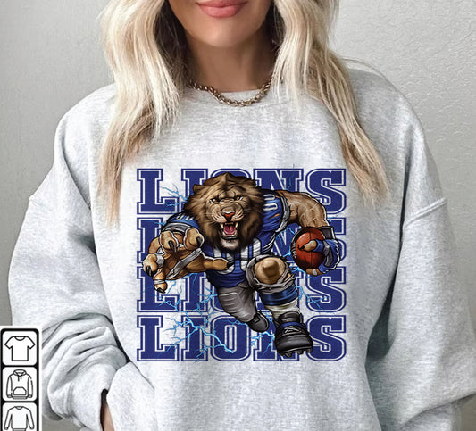 Detroit Lions Football Sweatshirt png ,  T-Shirt Png, NFL T-Shirt Design 83