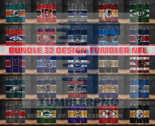 Bundle NFL  Logo Tumbler Wrap, Bundle Sport Tumbler 83